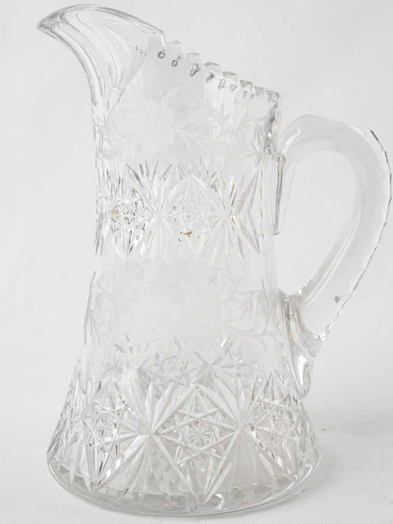 Timeless artisan-crafted glass pitcher