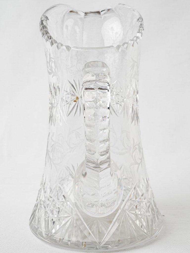 Classic heirloom-quality crystal carafe