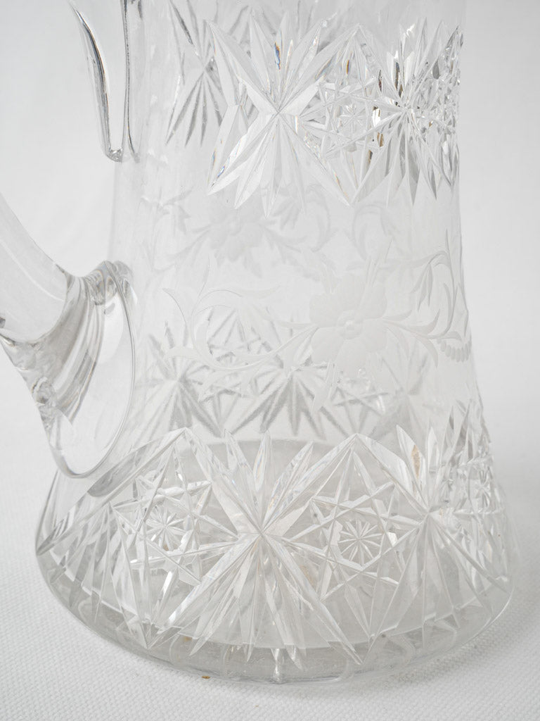Stunning collectible cut crystal jug
