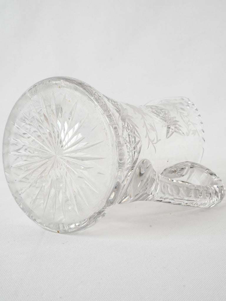 Charming old-school flared glass carafe