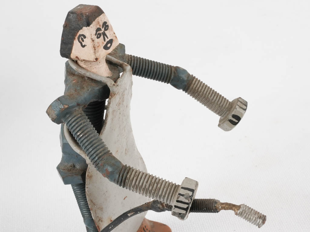 Antiqued figurative welding art