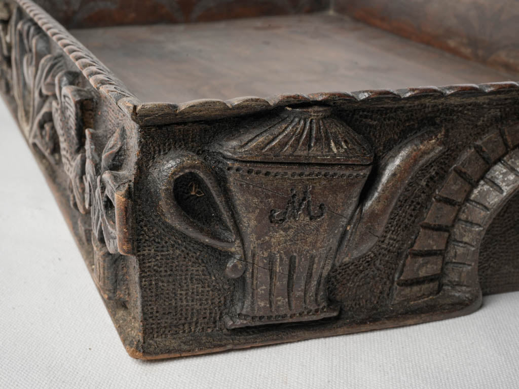 Birds and heart motif tray