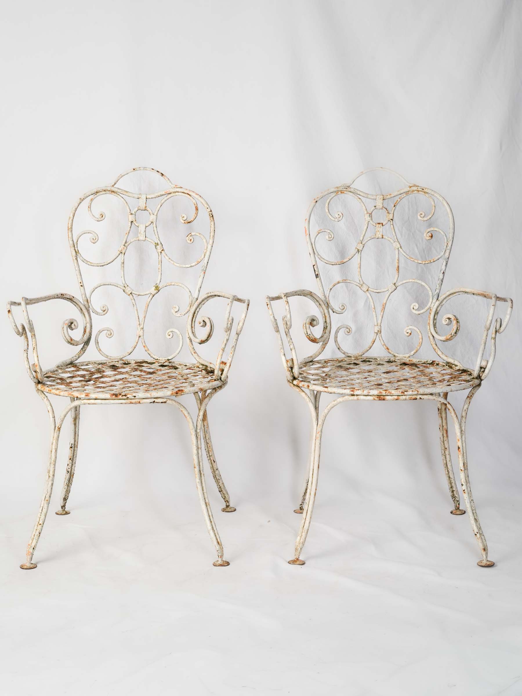 Vintage Napoleon III garden chairs