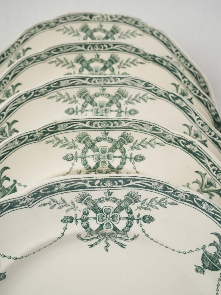 Elegant French Louis XVI Style Dinner Plates