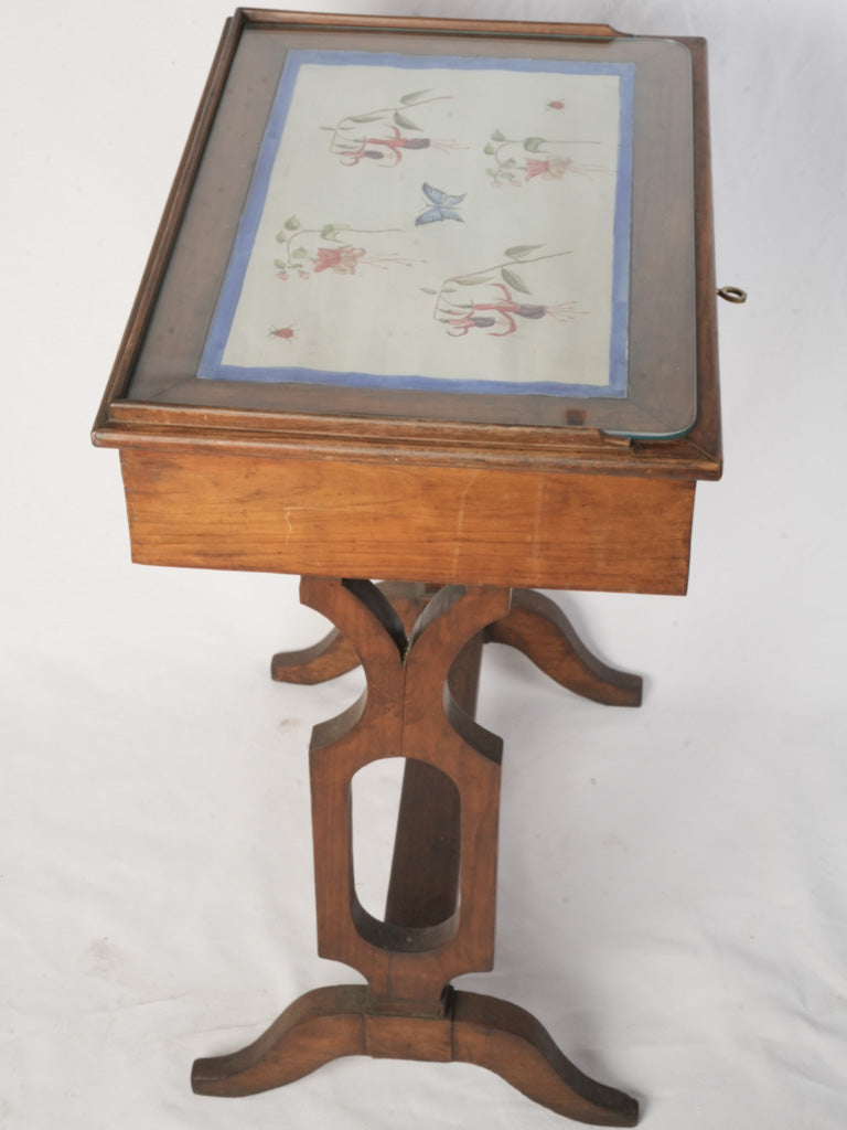 Late 19th-Century Italian Vitrine Side Table - 30¾" x 23¾"