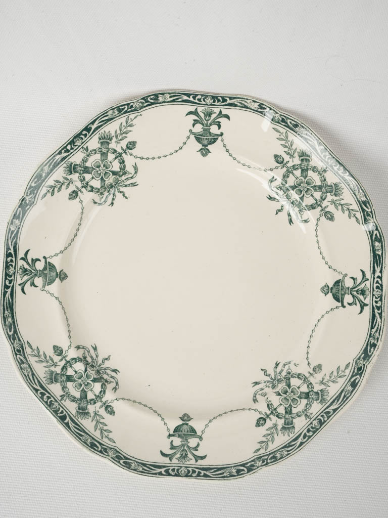 Delicate Antique French Longwy Dinner Service