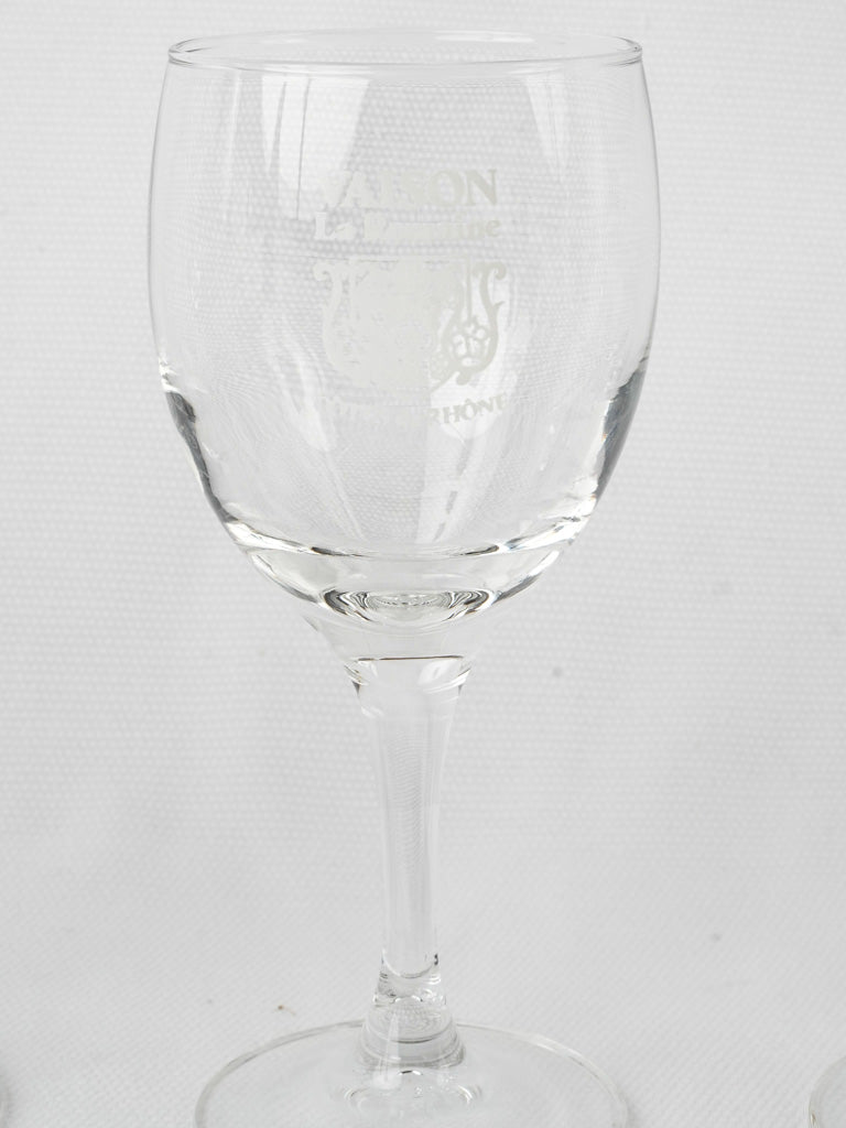 Unique Corgoloin Villages wine glasses