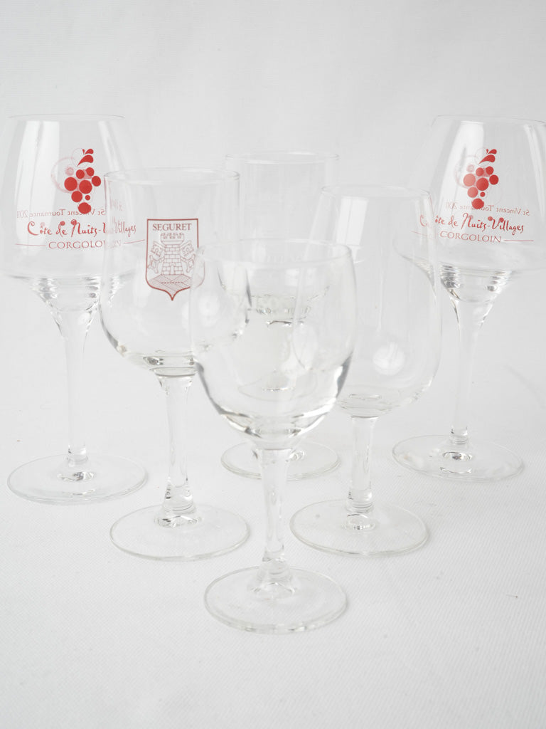 Durable handcrafted French wine glasses