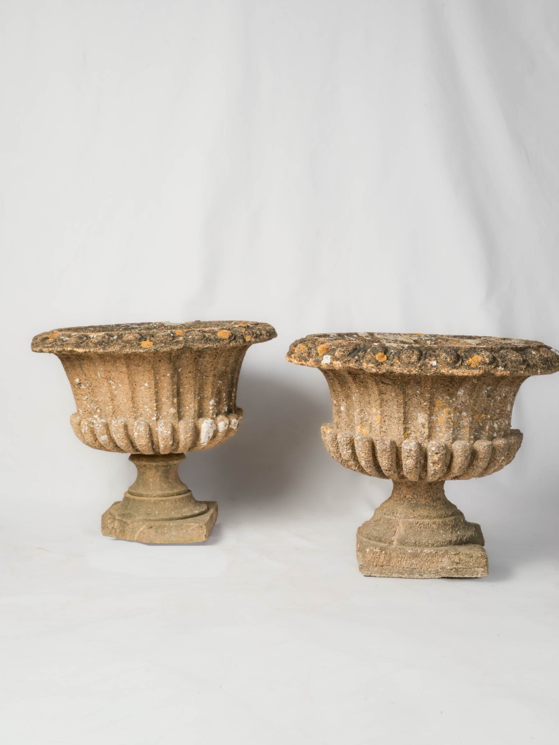 Classical Cast Stone Urn Pair