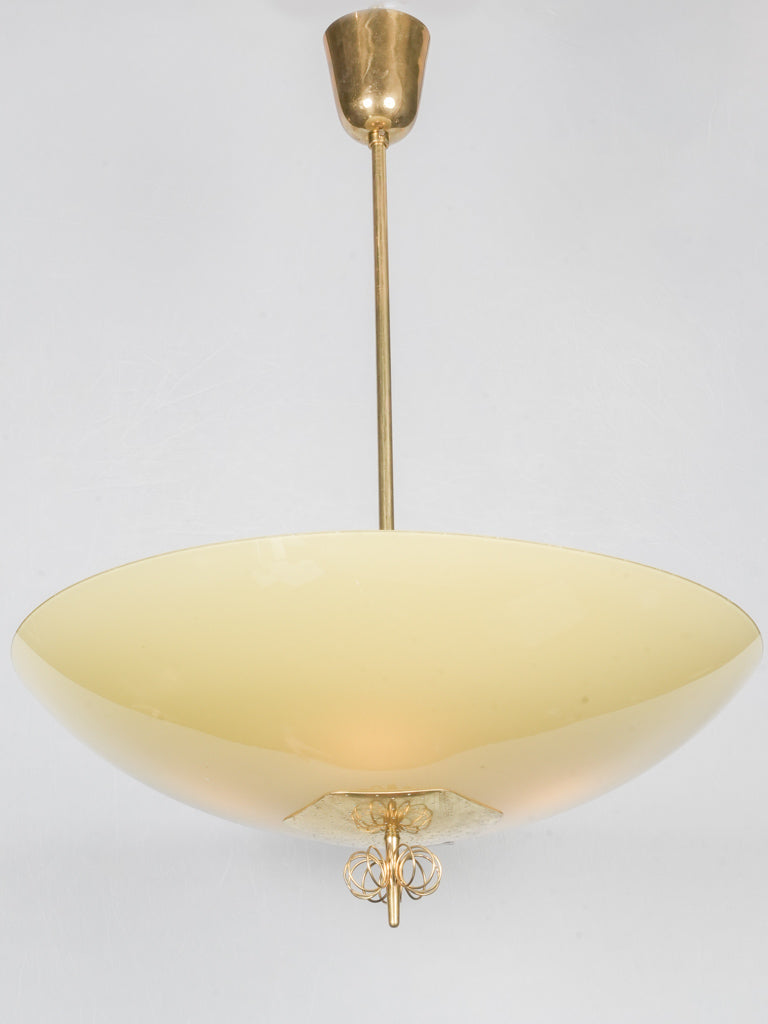 Vintage Finnish brass pendant light