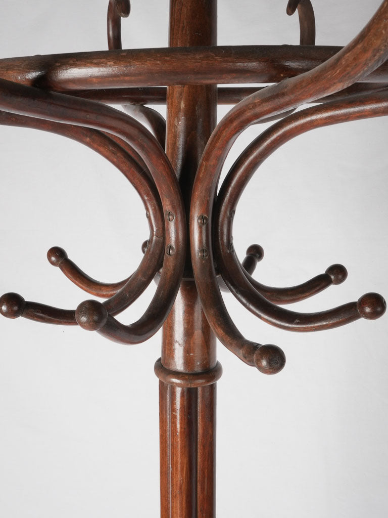 Refined Thonet-style bistro coat stand