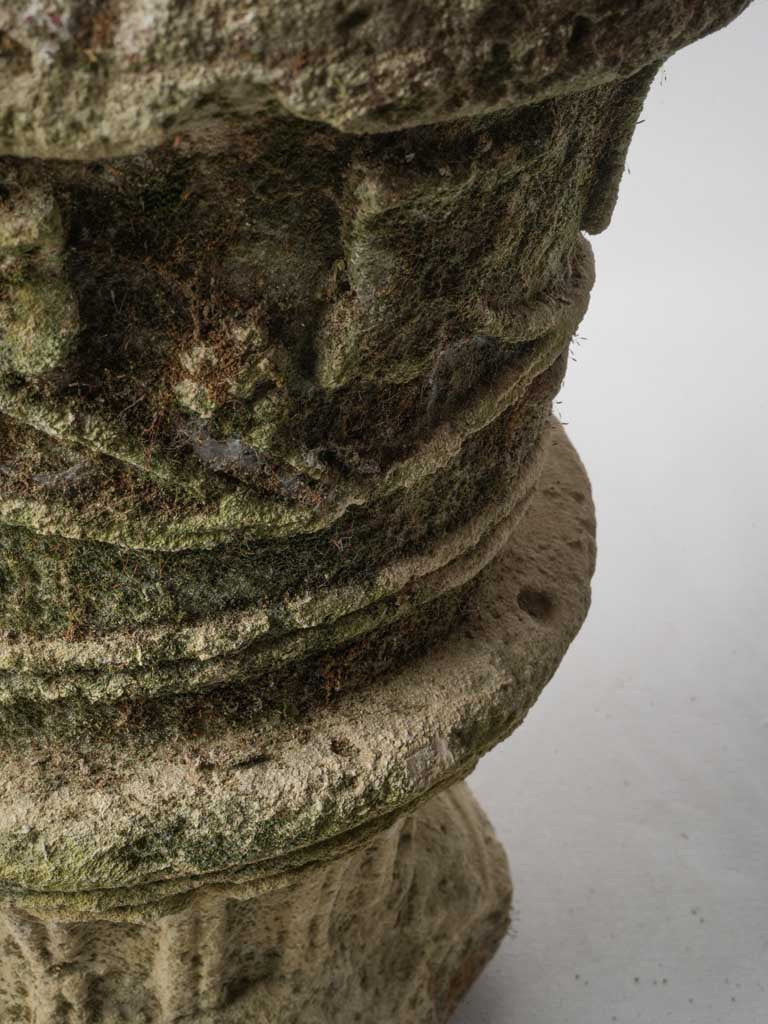 Artisanal hand-carved planter