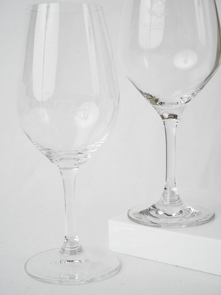 Authentic bubbly fish motif glassware