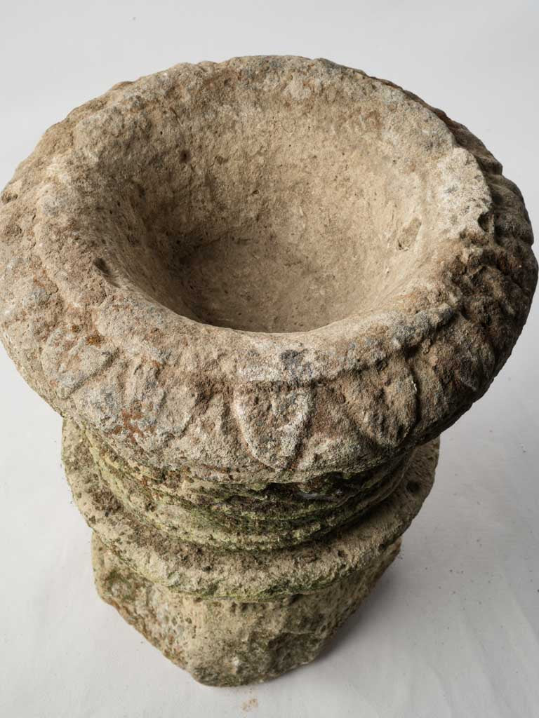 Classical limestone garden ornament