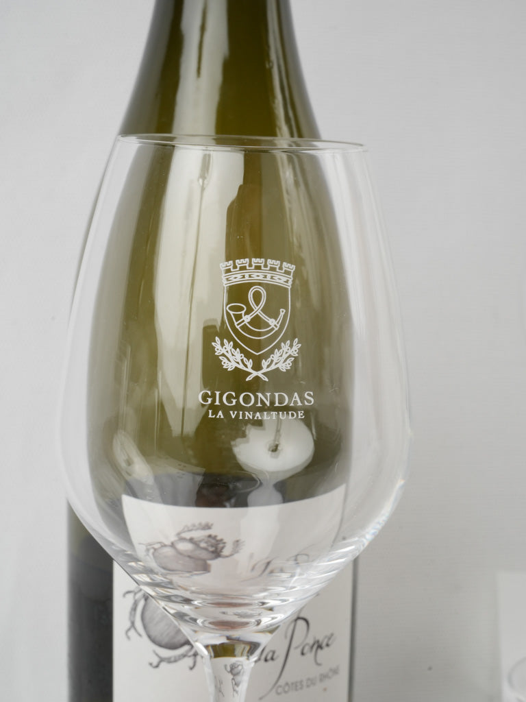 Unique winery-branded glass collection