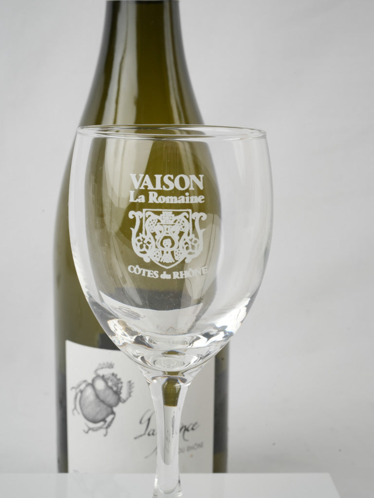 Authentic Provence winery wine glasses