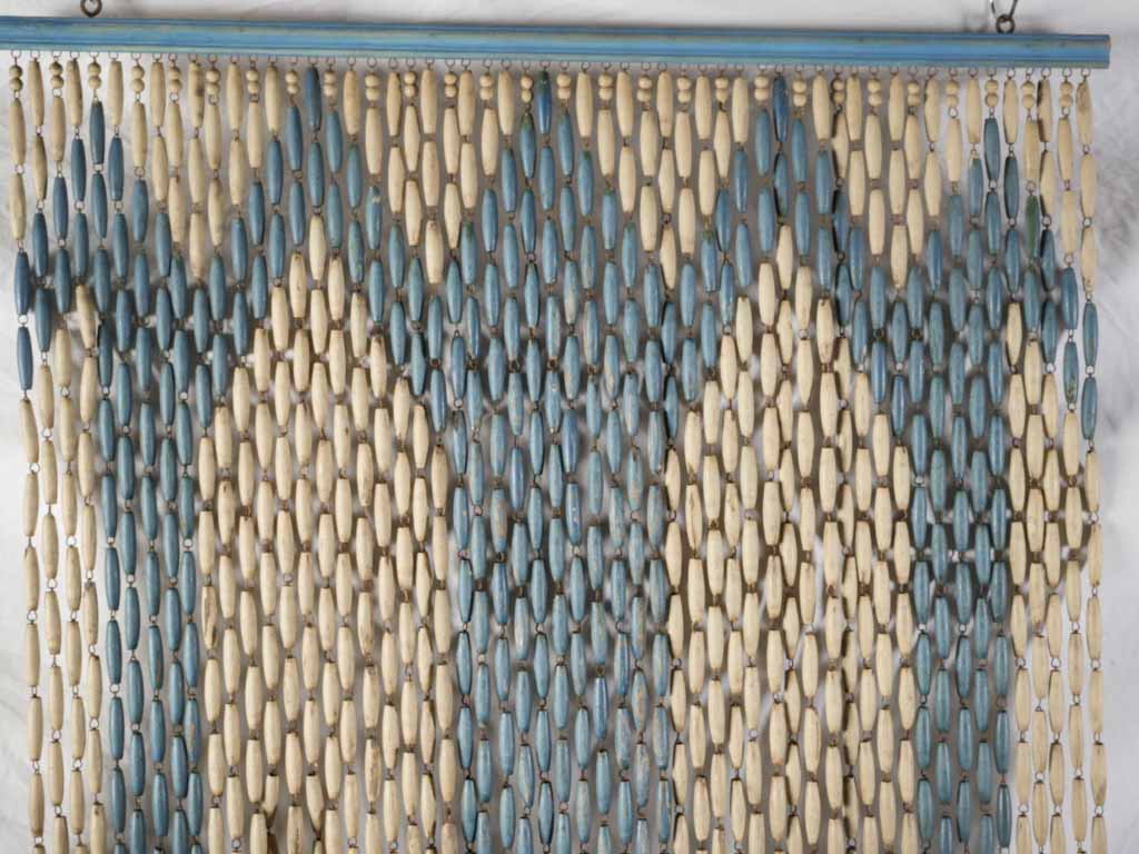 Mid-century boxwood beaded screen