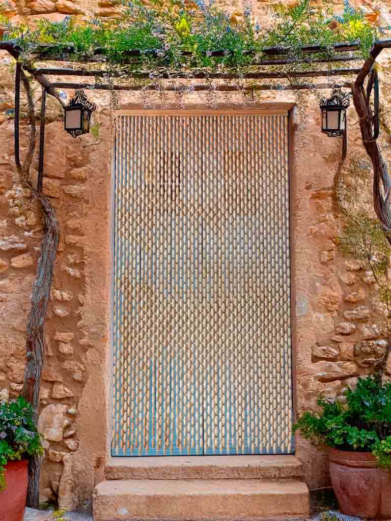 Vintage rustic beaded door curtain