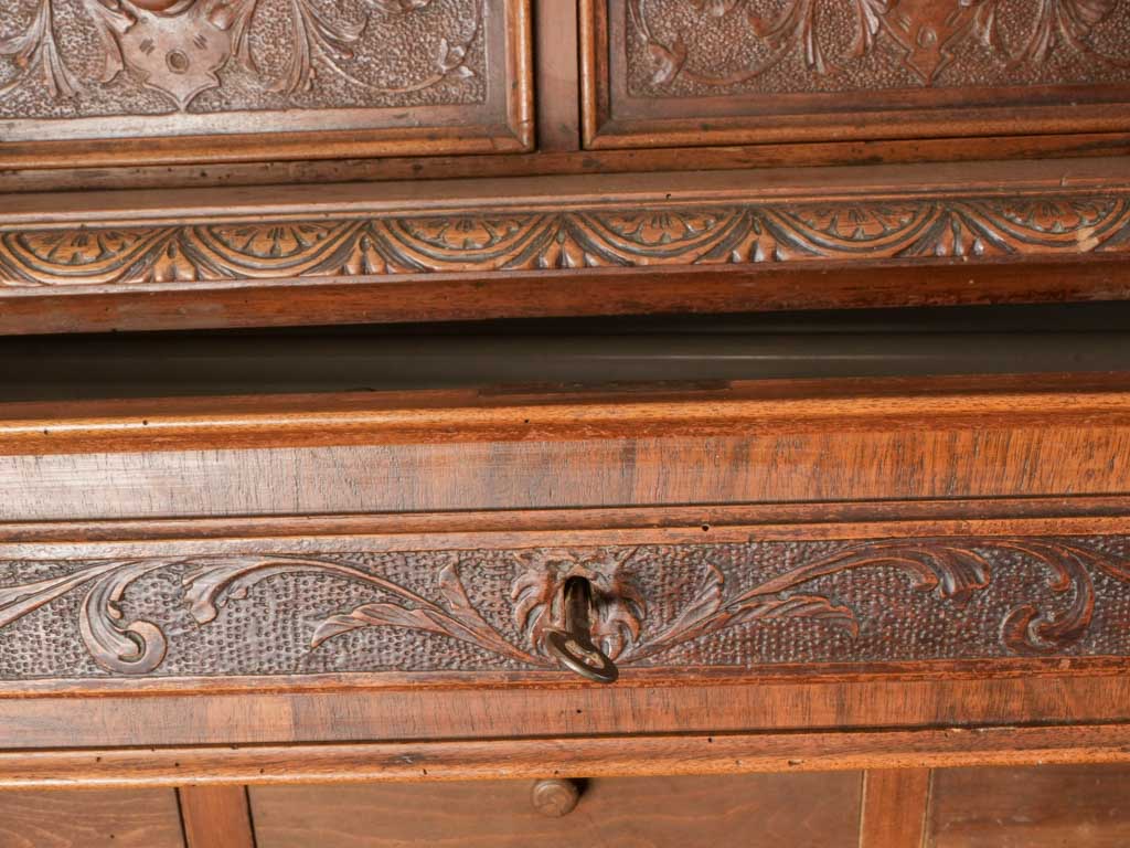 Striking Late 19th Century Italian Carved Sorting Cabinet - 82¾"