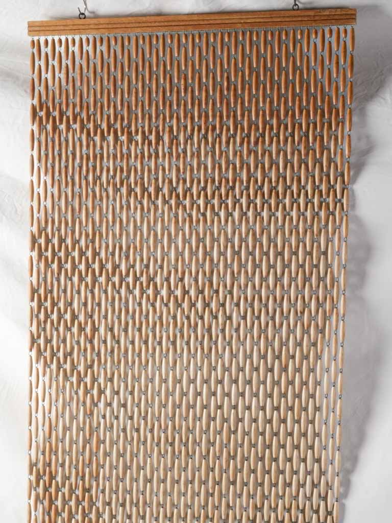Elegant organic texture bead curtain