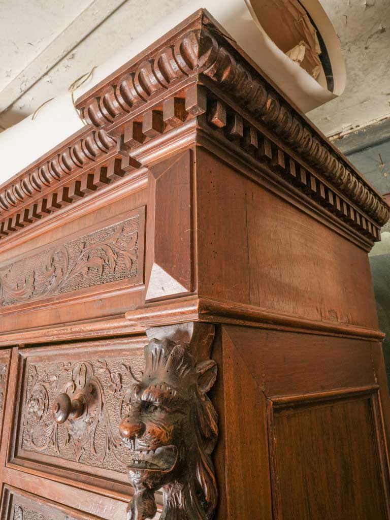 Striking Late 19th Century Italian Carved Sorting Cabinet - 82¾"