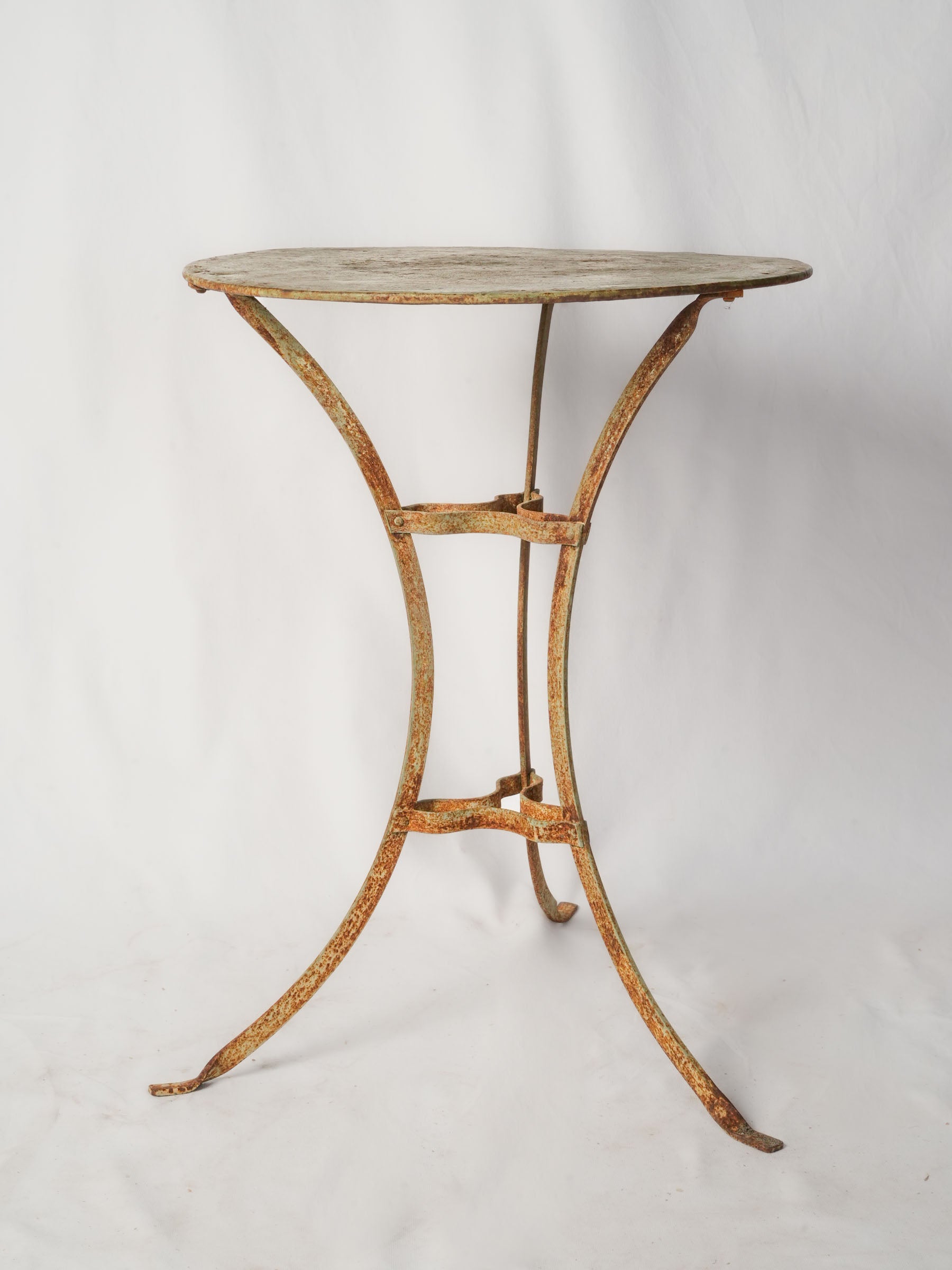 Charming antique iron bistro table