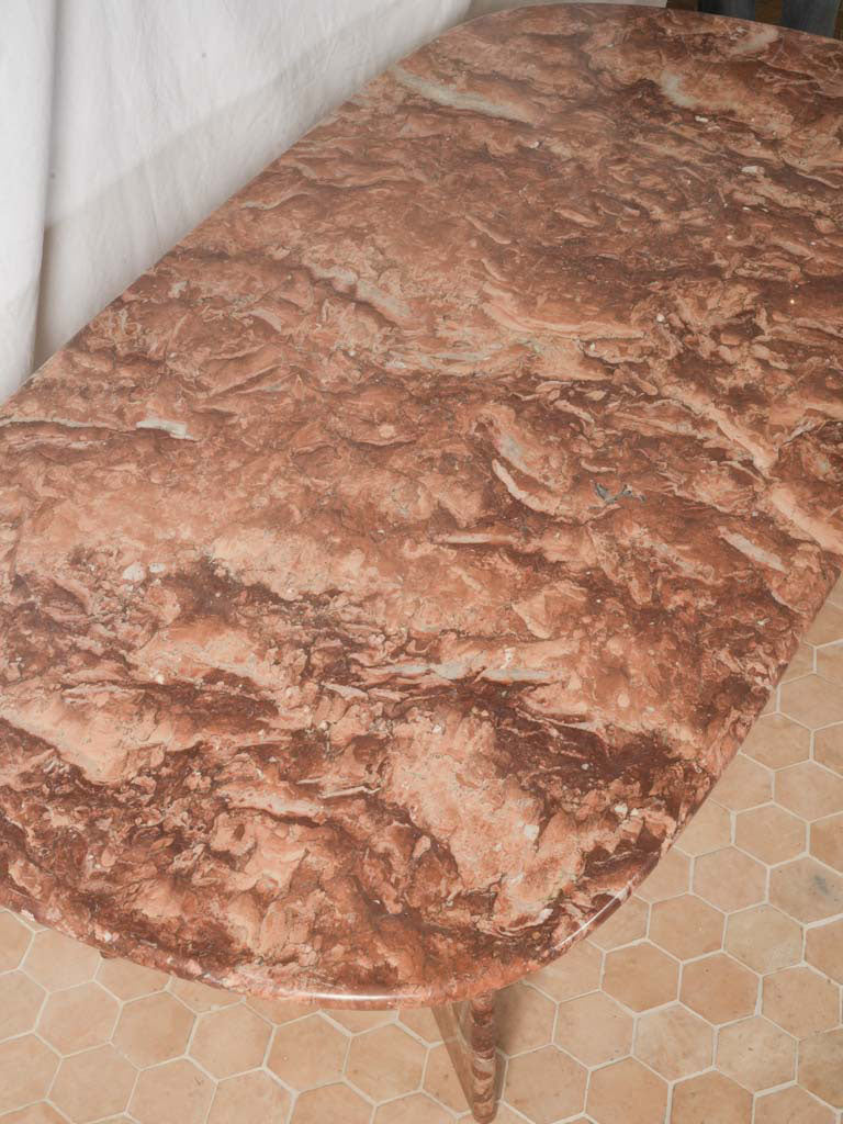 Elegant polished marble dining table