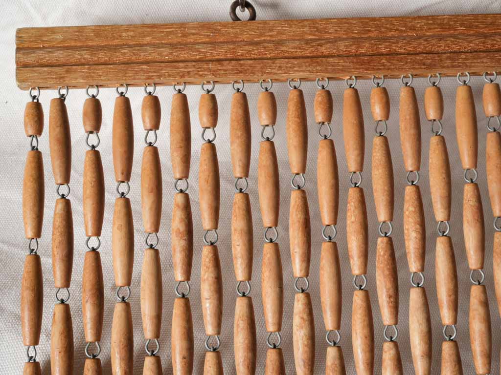 Classic wooden rail hanging curtain