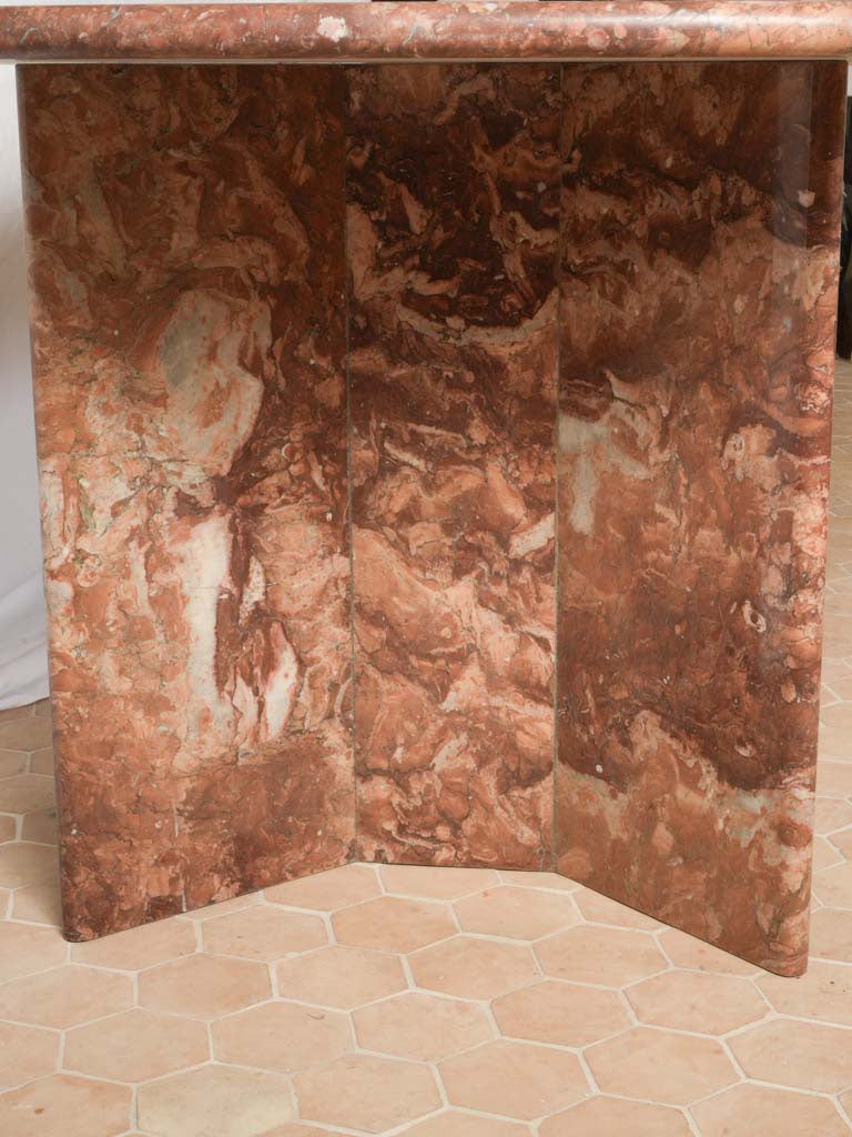 Sculptural smoked marble table