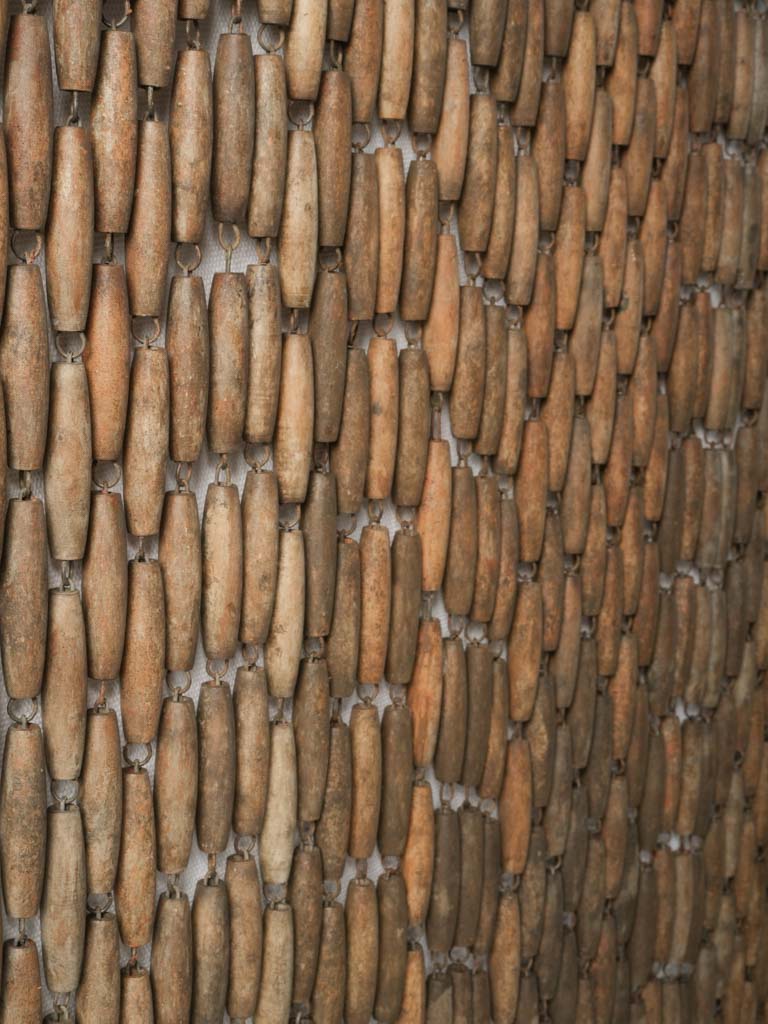 Rustic French entryway curtain
