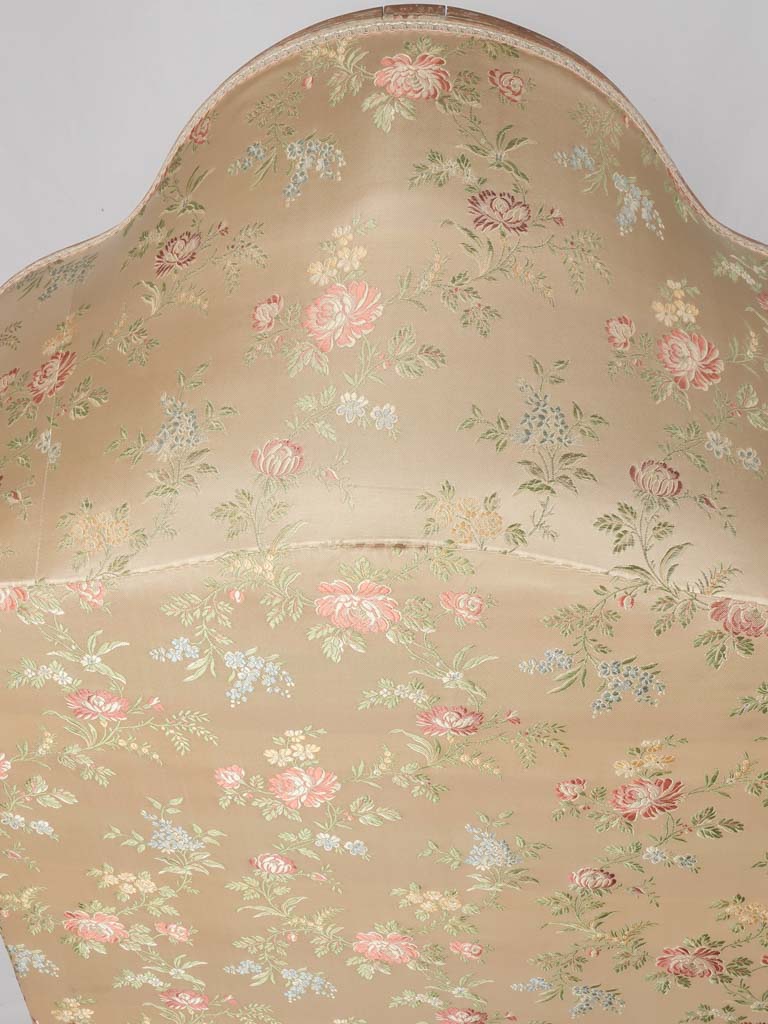 Opulent, French reupholstered canopy chair
