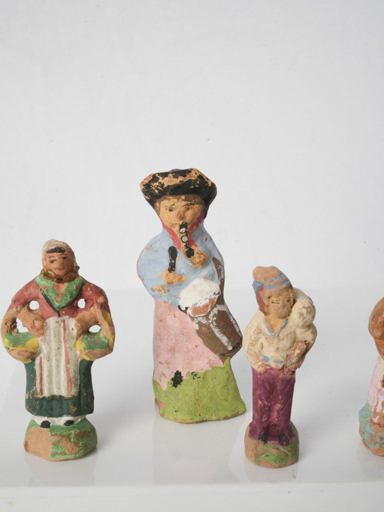 Reserved JA | Collection of 22 Antique French Santons from Marseille 1¼"