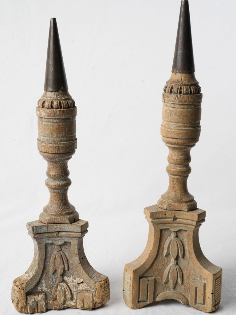 Charming blue pricket candlestick