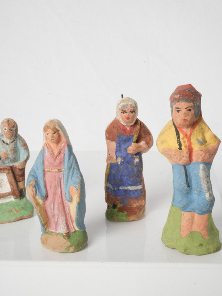 Reserved JA | Collection of 22 Antique French Santons from Marseille 1¼"