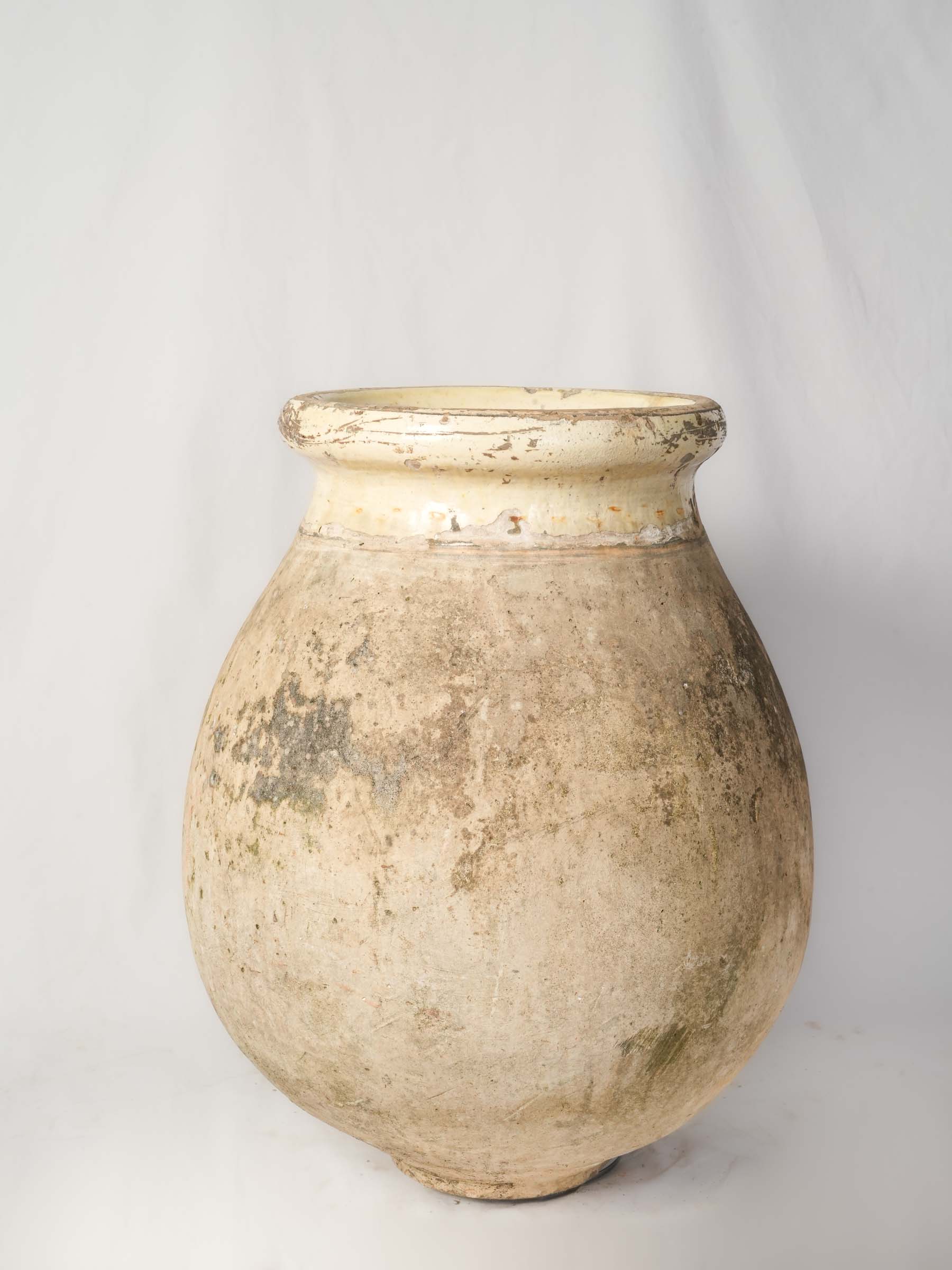 Vintage rustic terracotta Biot jar