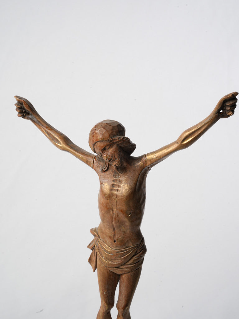 Vintage wood religious artifact