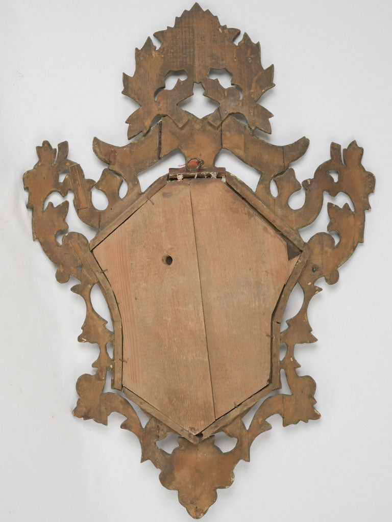 Italian mirror, gilded from the 18th century