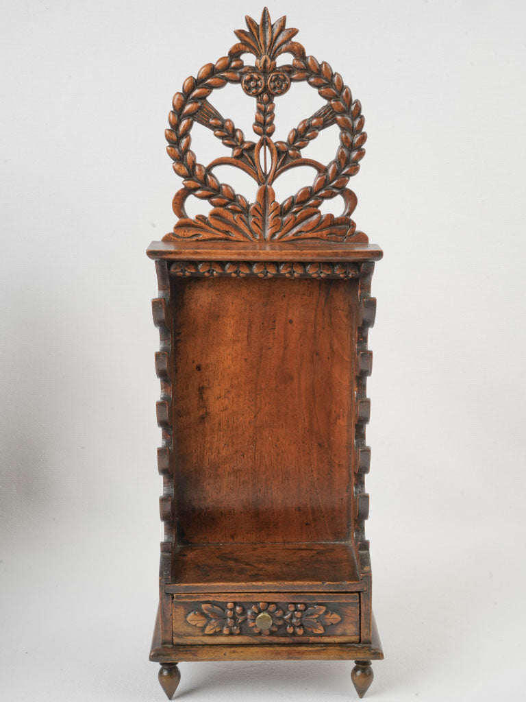 Historic walnut kitchen storage ensemble