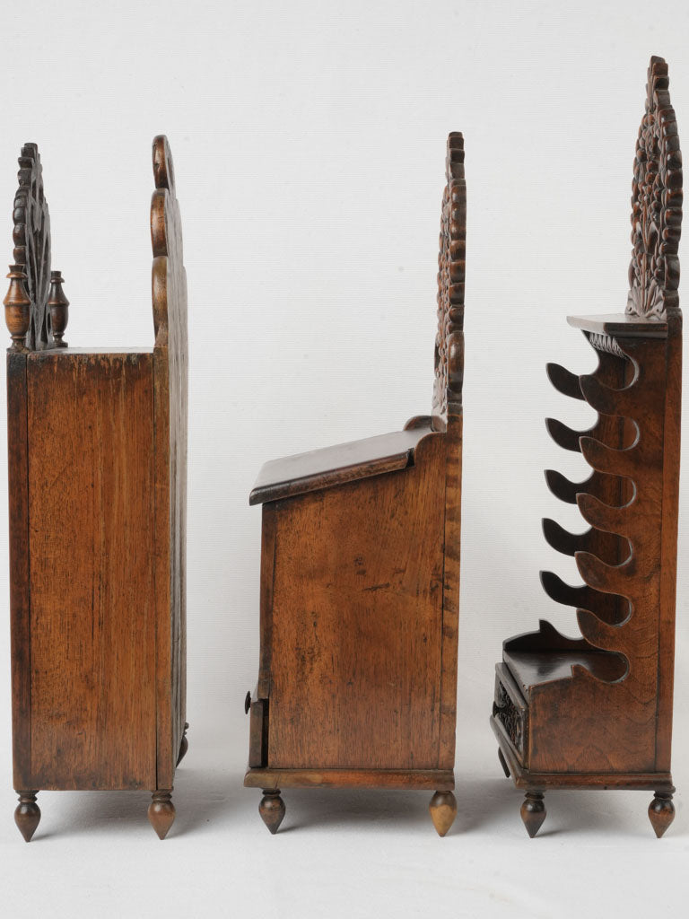 Rare antique openwork drawer holder