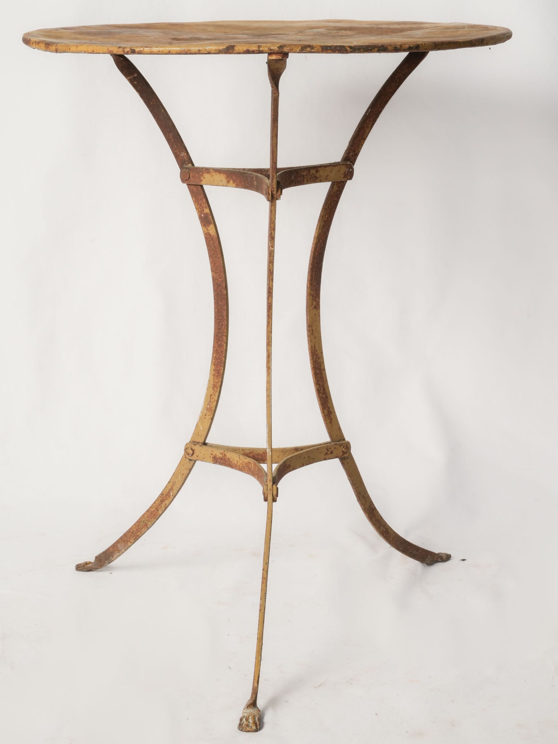 Sculptural yellow metal furniture