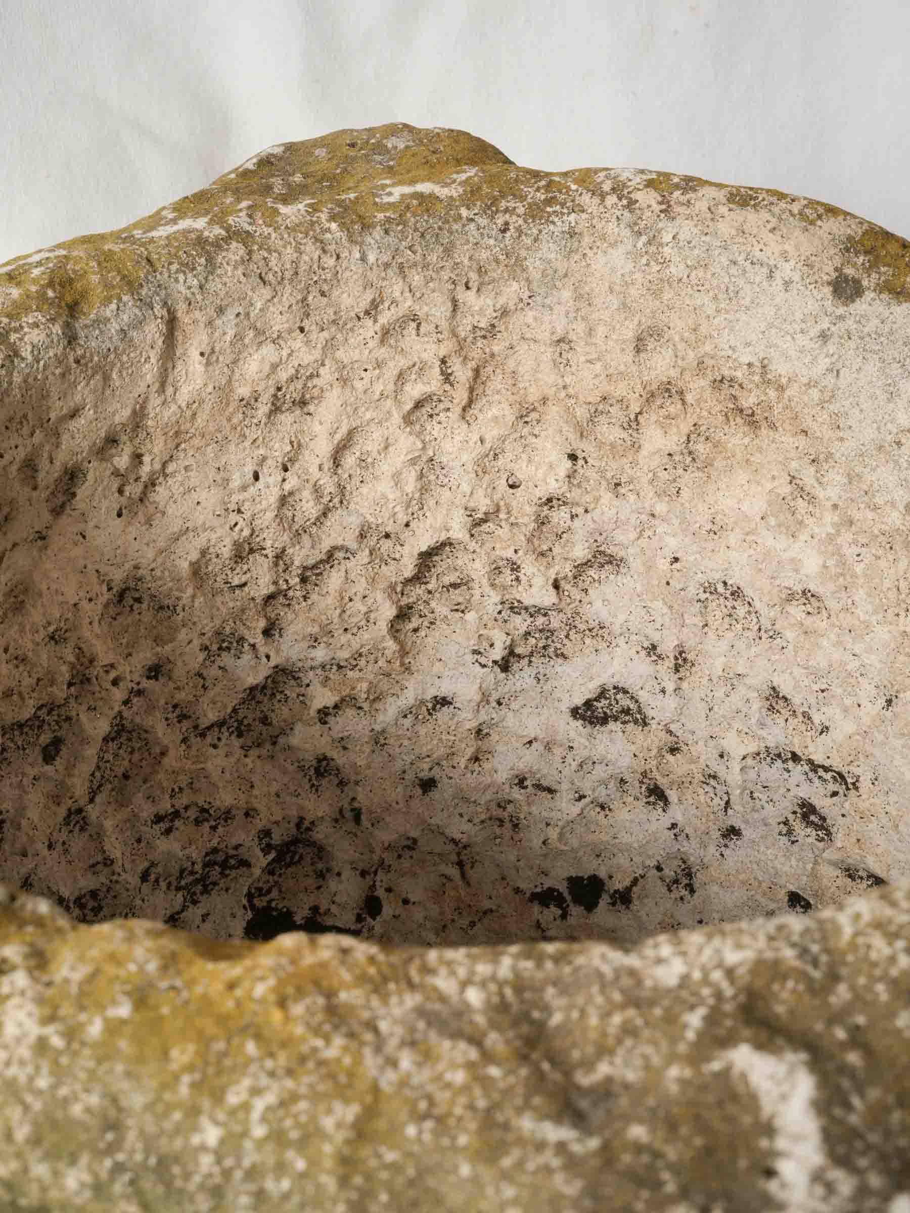 Weathered mineral deposit planter