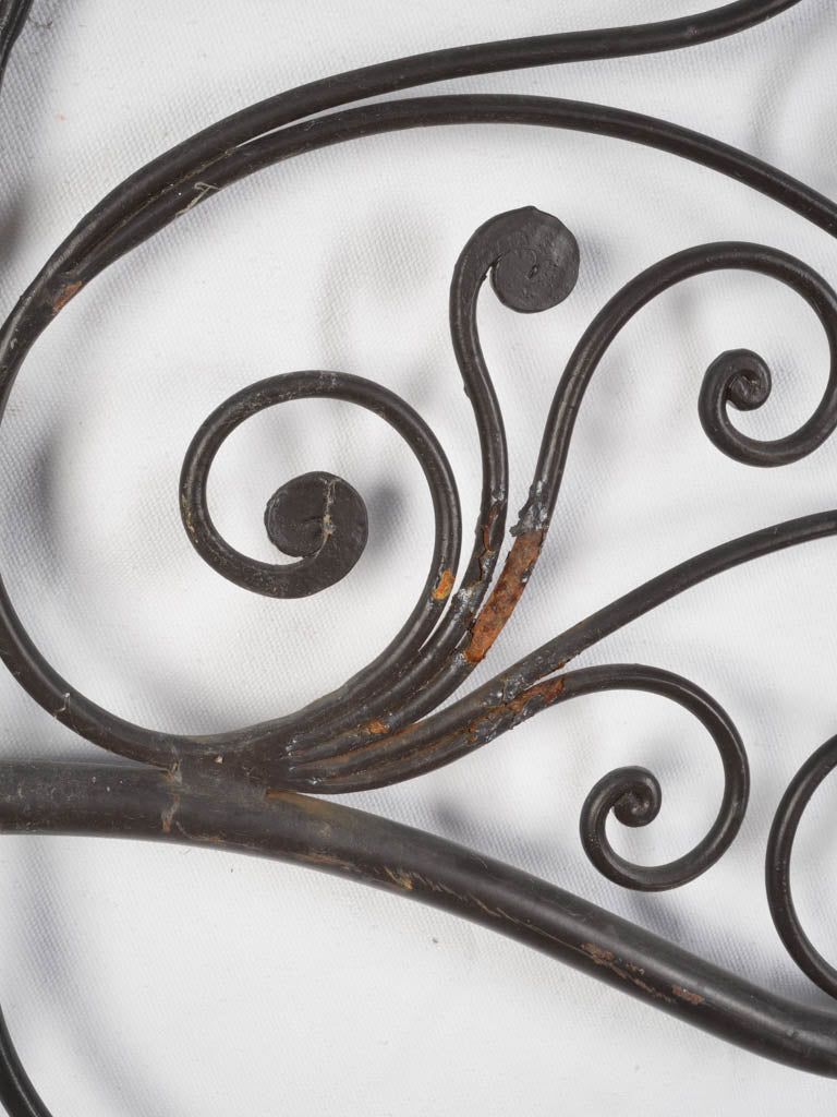 Hand-Forged Mid-20th Century Italian Wrought Iron Headboard for Double Bed By Rino Baglini - 72¾" x 63"