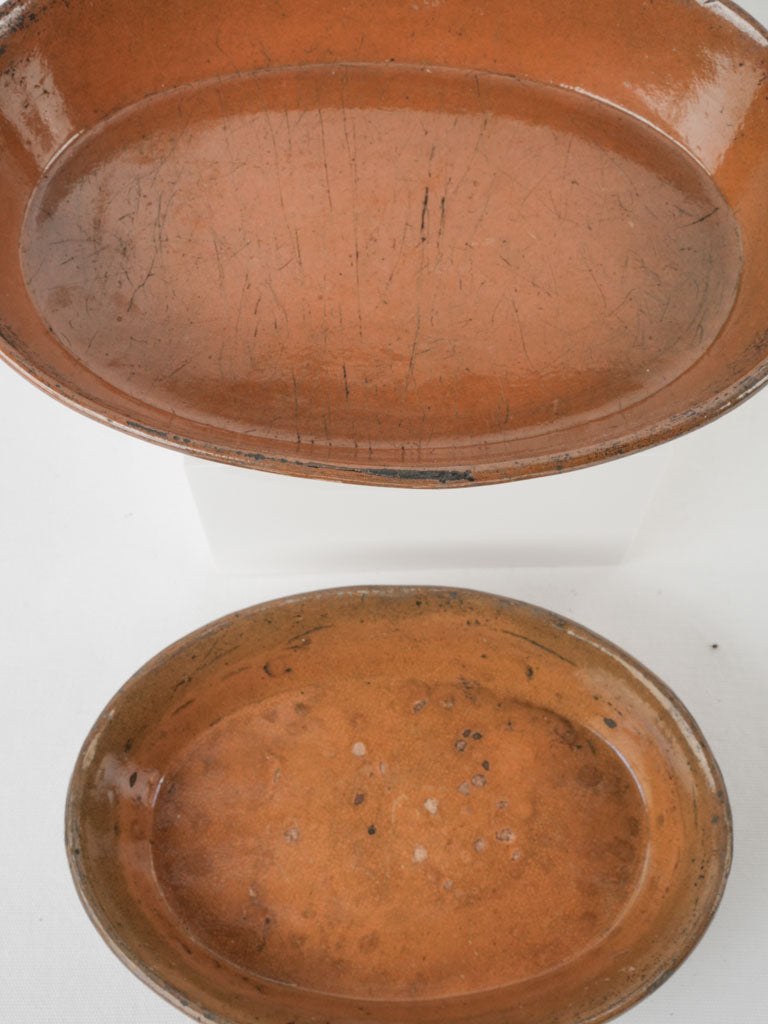 Timeless antique French gratinware oval