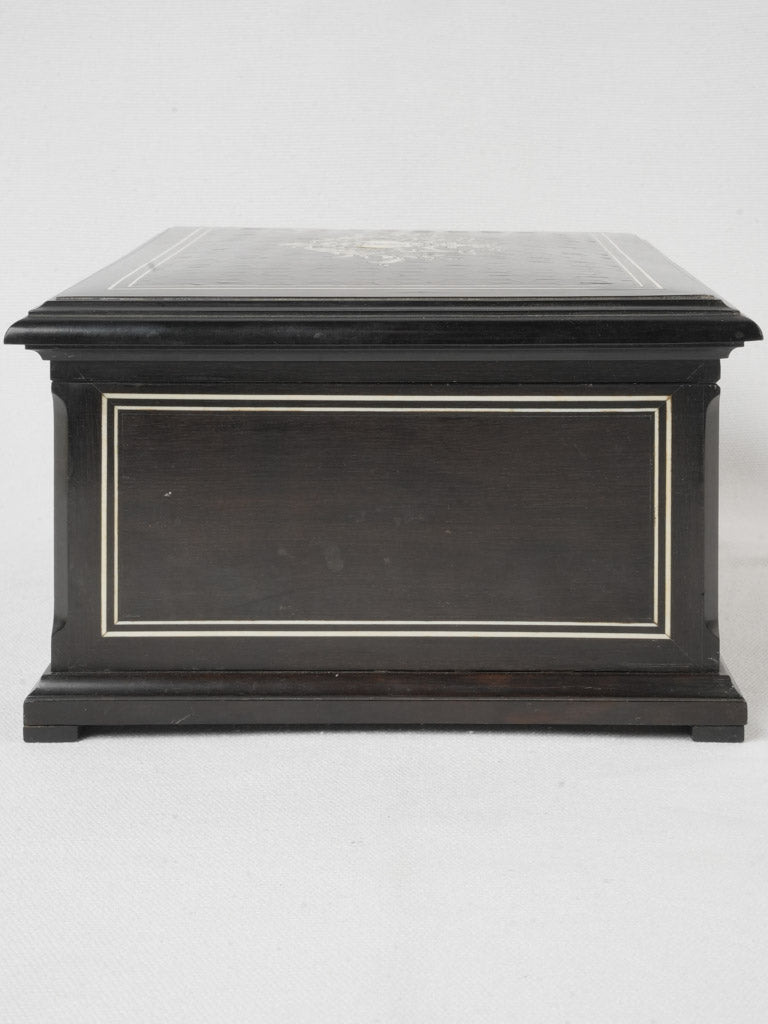 Monogrammed cartouche jewelry box