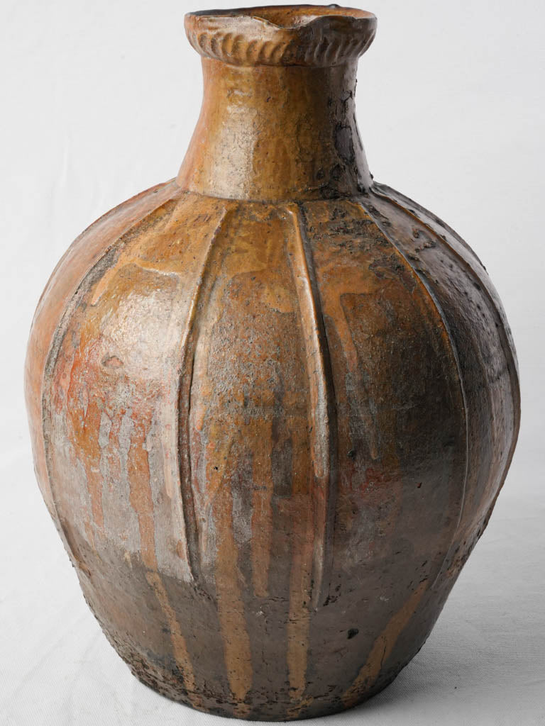 Historic French rustic oil pot