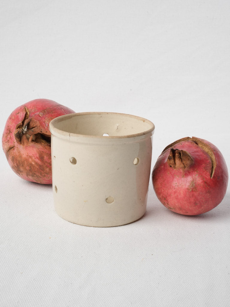 Antique French ceramic cheese mold