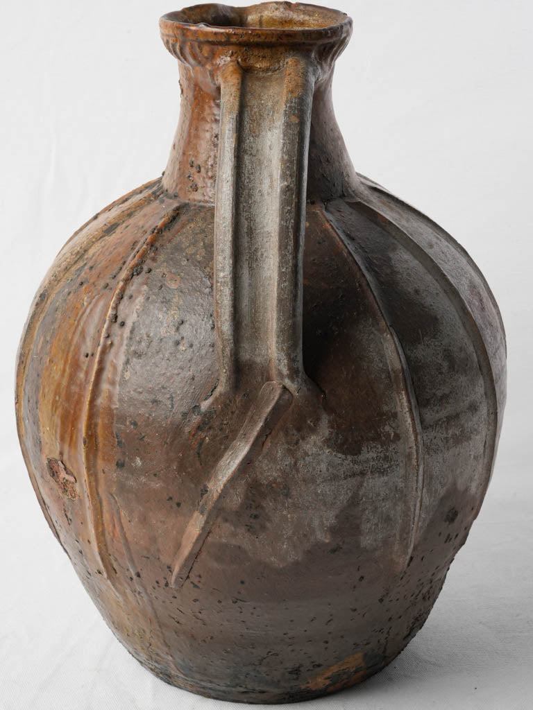 Ochre glazed vintage buire