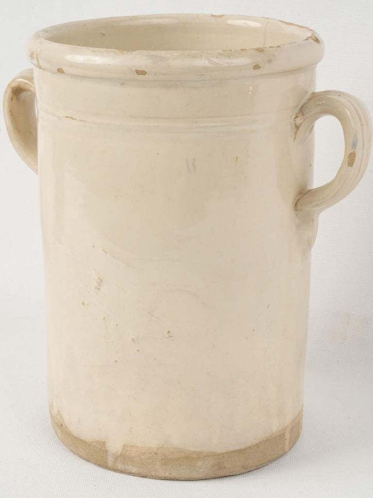 Antique Italian terracotta anchovy pot