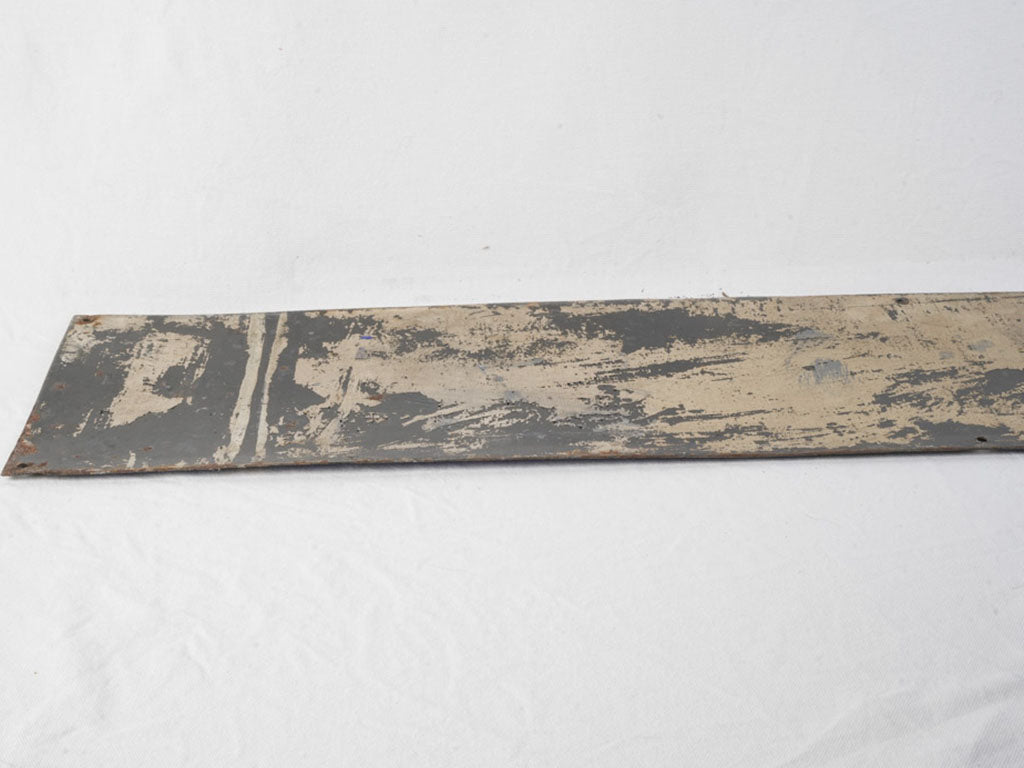 Patina-rich Paris directional enamel sign