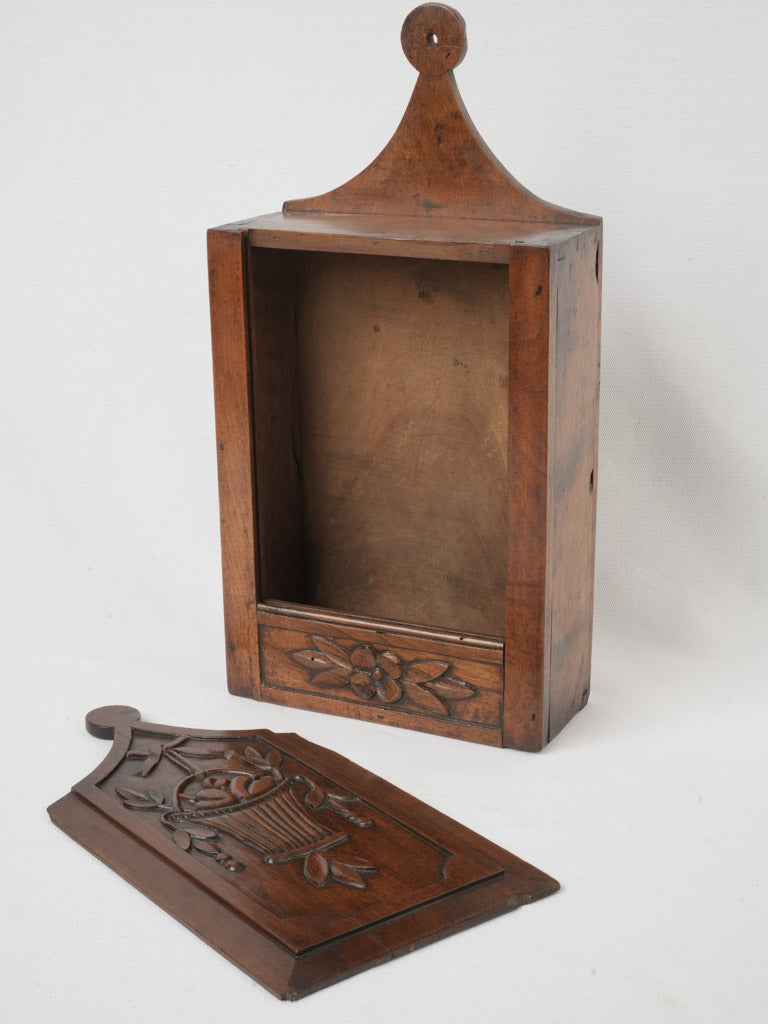 Hand-carved floral motif box